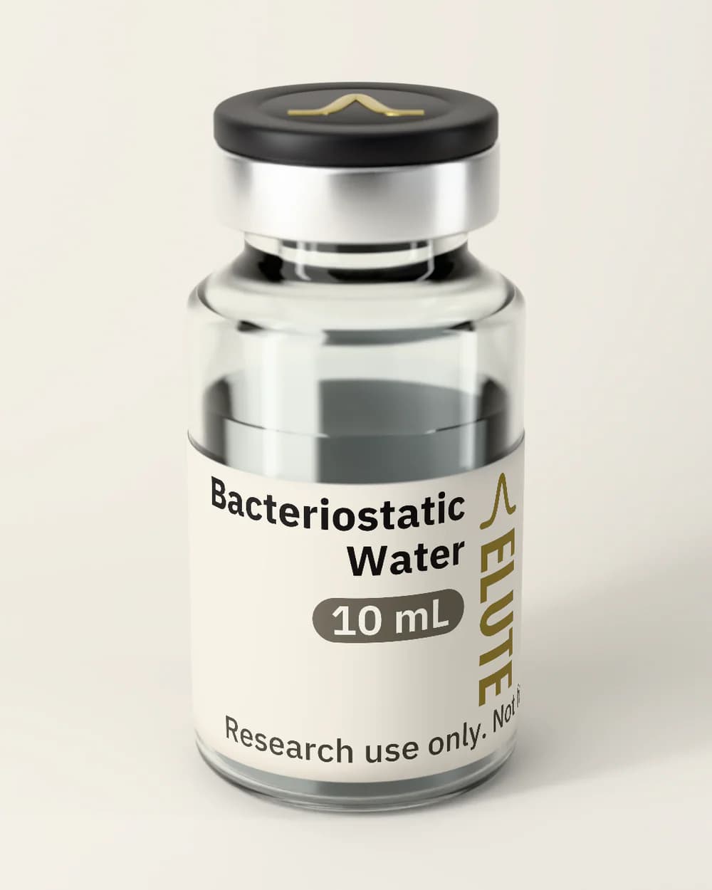 Bacteriostatic Water vial with its printed label