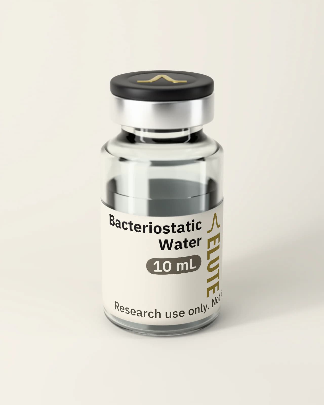 Bacteriostatic Water vial with its printed label